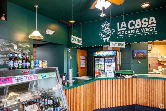 La Casa Pizzaria is a local favorite for pizza near Westside.