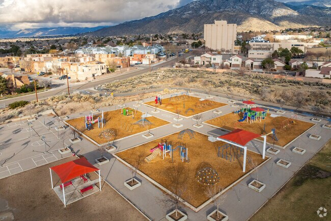 Many students live in the homes surrounding Chelwood Elementary School.