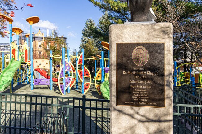 Ellsworth Park in Union City features a large playground area with structures for all ages.