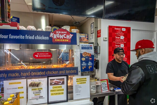 Firehouse residents can grab a tasty meal at Krispy Krunchy Kitchen.