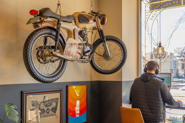 Sit down and get some work from home done at Evermore Coffee Roaster.