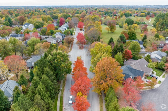 Hartland is a mature neighborhood that is about 30 years old with full-grown trees throughout.