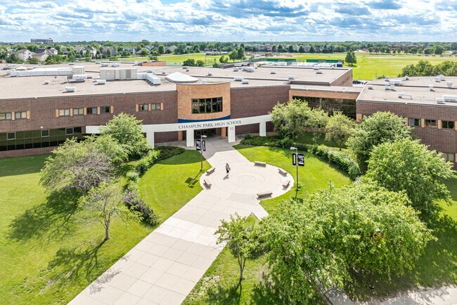 The school's name comes from the combination of Brooklyn Park and Champlin.