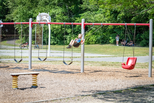 Kids have a blast at the playgrounds in Somerset Historic Village.