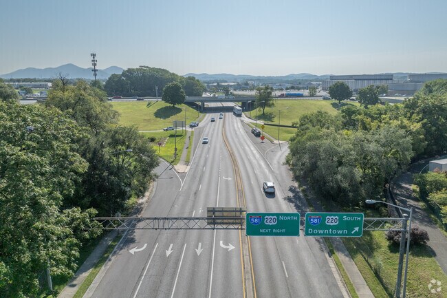 Interstate 81 provides easy travel to downtown restaurants and retail.