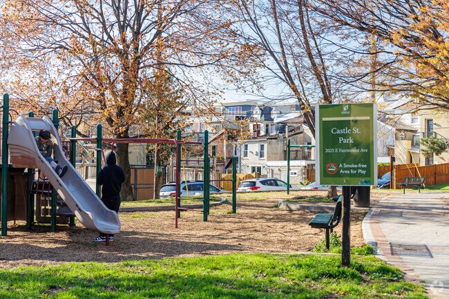 Kids and teens can safely hang out at Castle Street Park.