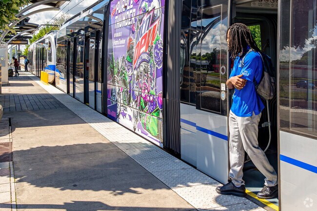 Residents of Quail Hollow are only a short drive away from the LYNX light rail.