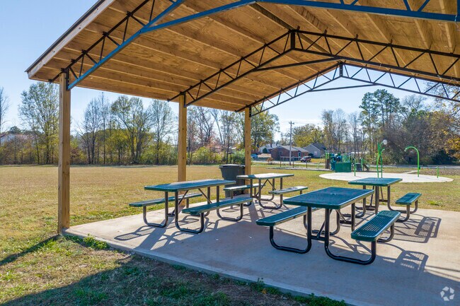 The picnic shelter at Joanna Park is a great place for visitors to gather and socialize.