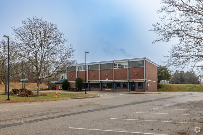 Academy Avenue Elementary School in Weymouth is an impressive brick building.