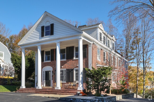 Greek revivals line N. Main Street in Shawsheen Heights.