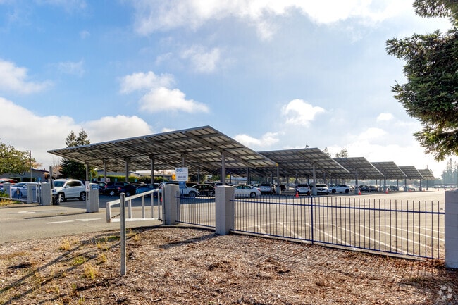 Cover parking for excellent teachers and staff at Stratford Preparatory.