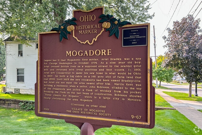 Mogadore, full of history and an interesting establishing story.