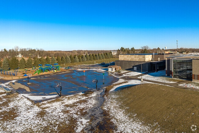 Lakeside Elementary has a spacious outdoor play area.
