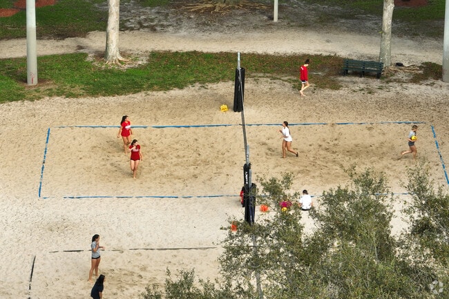 Sand volleyball is available at Pompano Community Park for residents.
