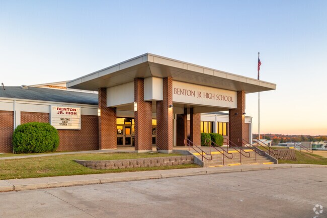 Inside Benton Junior High School you will find eager students and talented teachers.