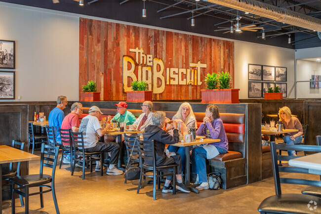 The Big Biscuit is a popular brunch spot for residents of Pebble Creek.
