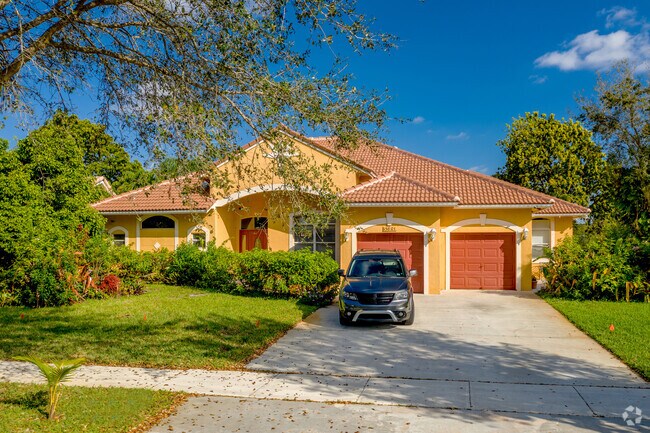 Many homes in the Hawke's Bluff neighborhood have Spanish influences.
