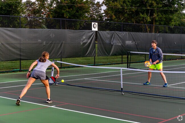 The pickleball courts tend to fill up quickly at Darden Towe Park.