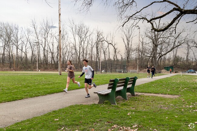Legion Keener Park has an amazing walking path that is perfect for outdoor races in Latrobe.
