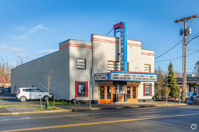 The iconic North Bend Theatre near Edgewick allows residents to see the latest movies.