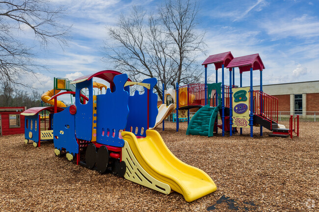 The playground of Rural Point Elementary School.