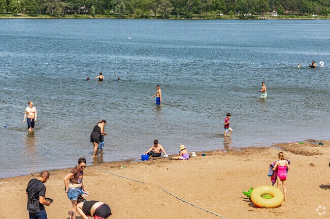 Phalen Beach at Phalen Regional Park is a popular place to cool off on warm summer days.