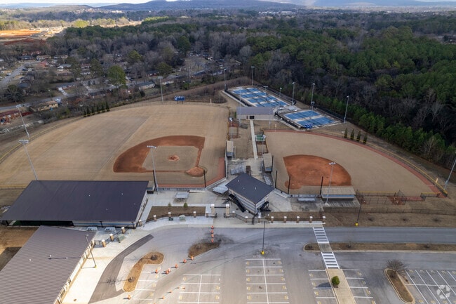 Athletic fields at McNair Junior High School in Huntsville Alabama.