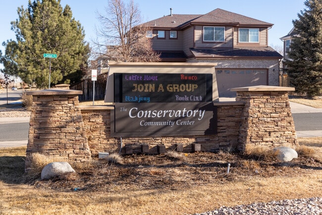 Conservatory's Community Center is a hub of the neighborhood, holding weekly groups and meetings