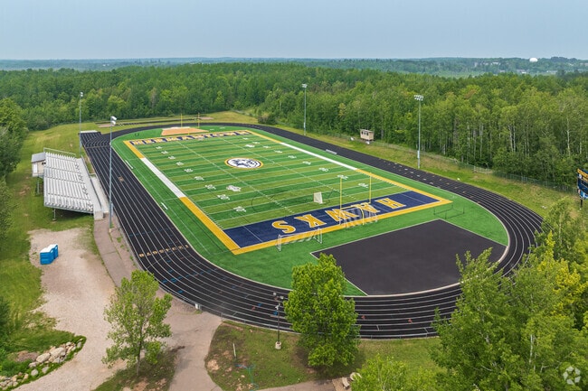 Hermantown Middle-Senior High School has a stadium located on the campus