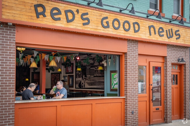 Red's Good News is where Brookline residents meet for drinks and good conversation.