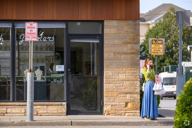 Downtown Viola on Rt 59 is usually populated with shoppers and pedestrians.