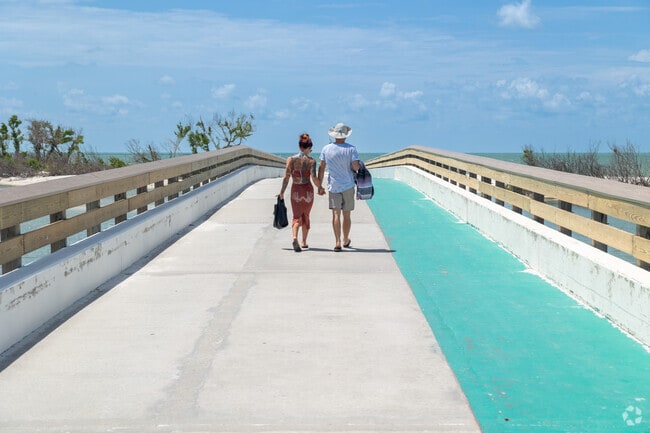 A short walk across the causeway puts you on the beach at Lover's Key State Park.