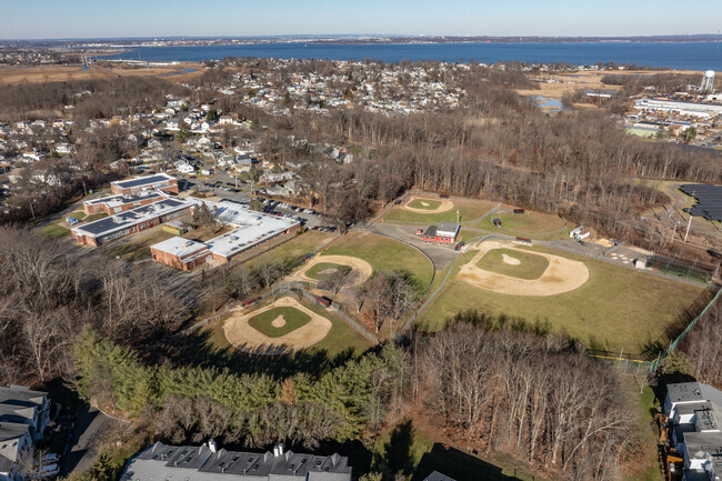 Memorial Elementary School neighbors the Laurence Harbor little league fields.