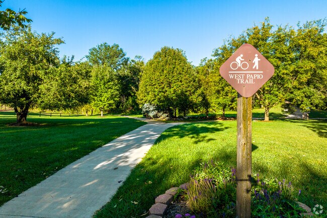 Over ten miles of paved trail is available on the West Papio Trail running through Bent Creek.