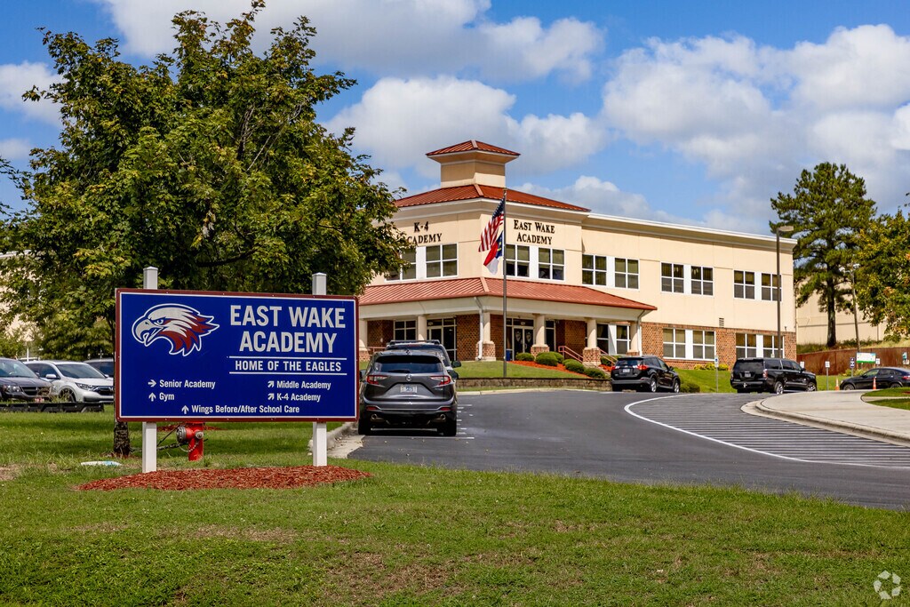 East Wake Academy in Zebulon has several outdoor sport areas for students.