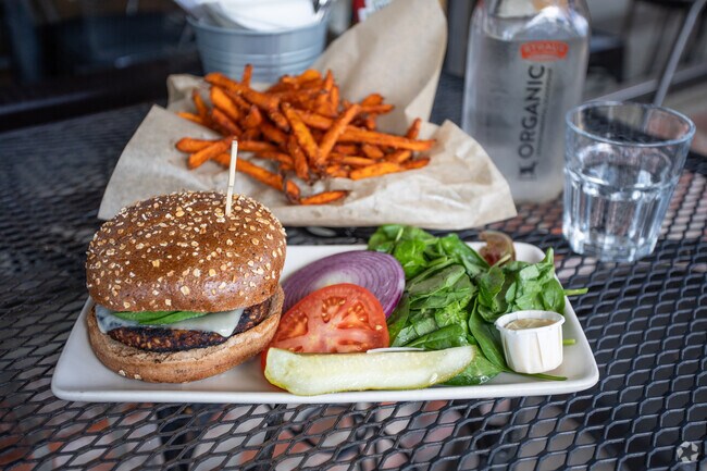 The burgers and the fries at Mona's Burgers and Shakes are delicious in Palos Verde.