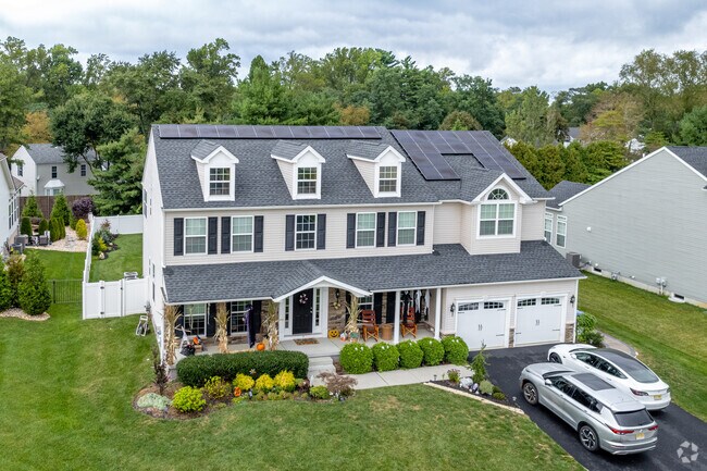 There are traditional homes with great large front porches.
