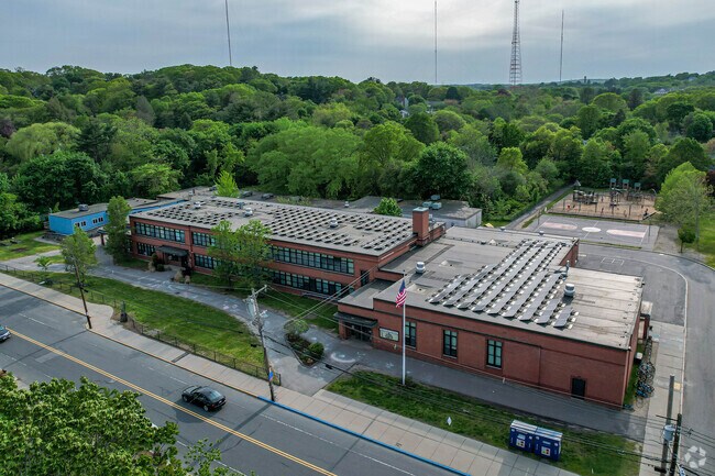 Courtside Elementary School can be found off of Dedham Street.