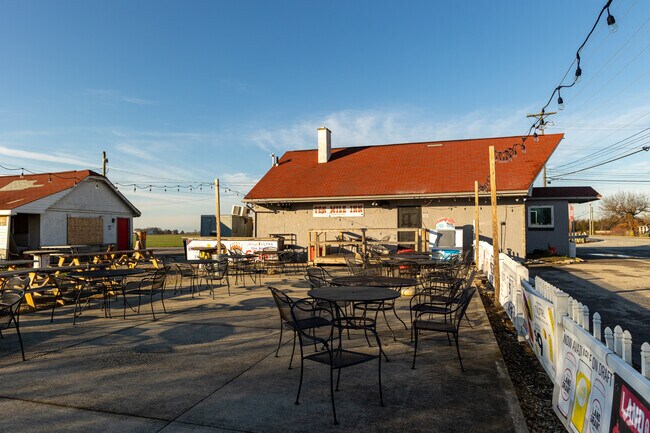 Ten Mile Inn is located outside of Lake Darby and offers bikers a place to gather.