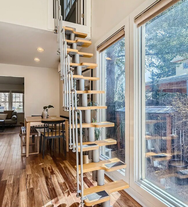 Stairs to private loft