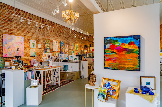 Wilson is coming back into its own with lots of locally owned shops and boutiques like The Barnes Corner Gallery.