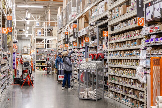 Home Depot is among the many big box retailers in Round Lake Beach.
