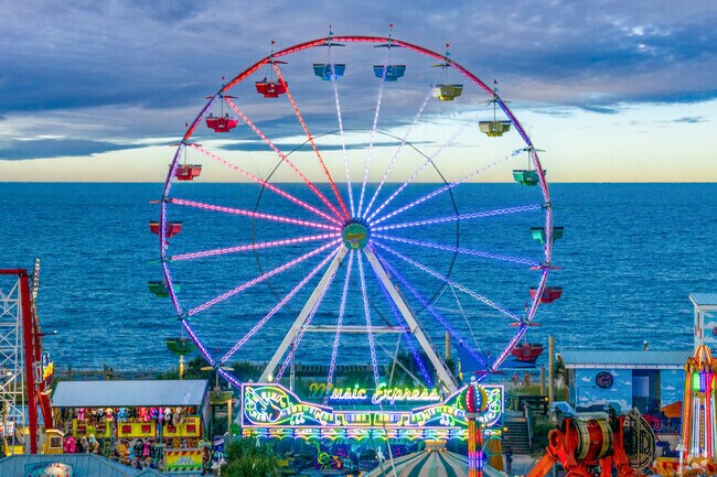 The ferris wheel at Carolina Beach is popular amongst residents and visitors.