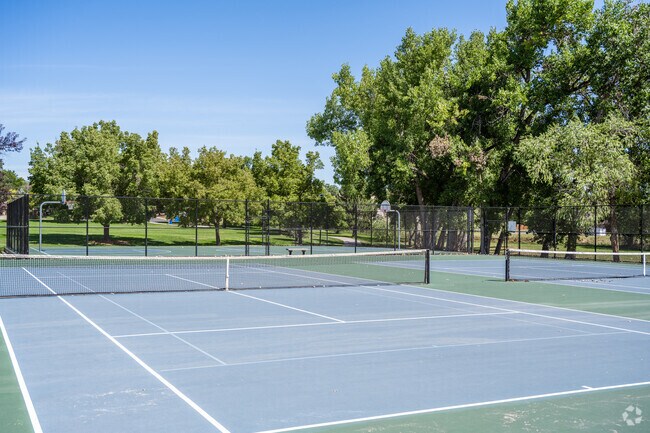 Northmoor Park’s tennis courts are a favorite spot for Northmoor Estates residents to get out and play.