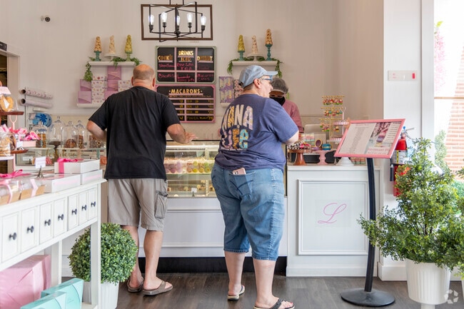 Stop in LeilaLove Patisserie Macarons Shop in O’Hare for a delightful treat.