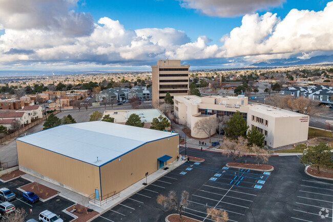 Calvary Christian's gymnasium and main building.