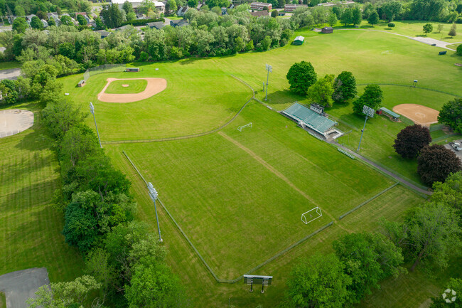 Hamilton Elementary has a large sports field for students.