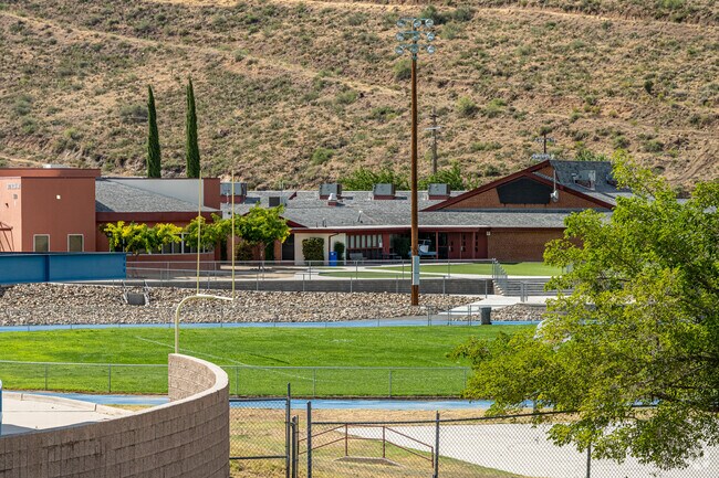 The fields are well kept at Bagdad High School in Arizona.