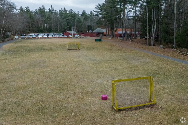 This is a small soccer field at Swift River School in New Salem.