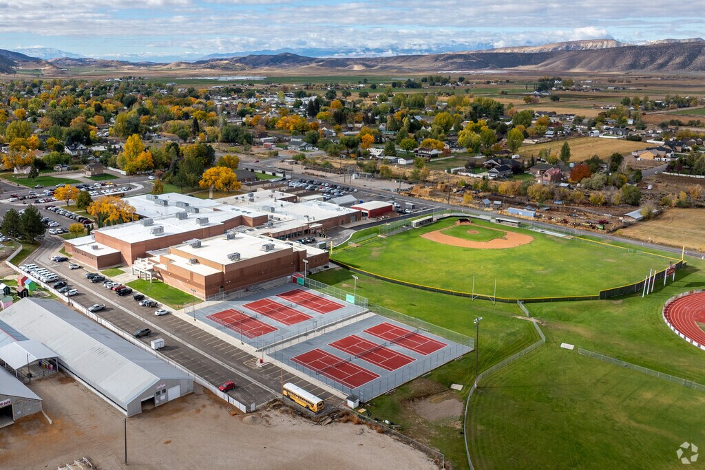 Aerial View of Manti High School.